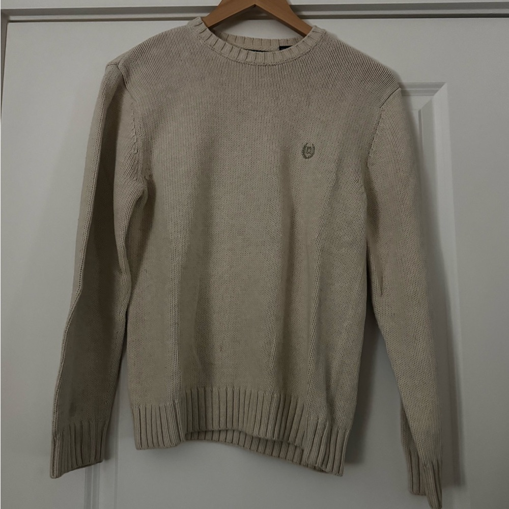 Chaps Men's Beige Crewneck Sweater